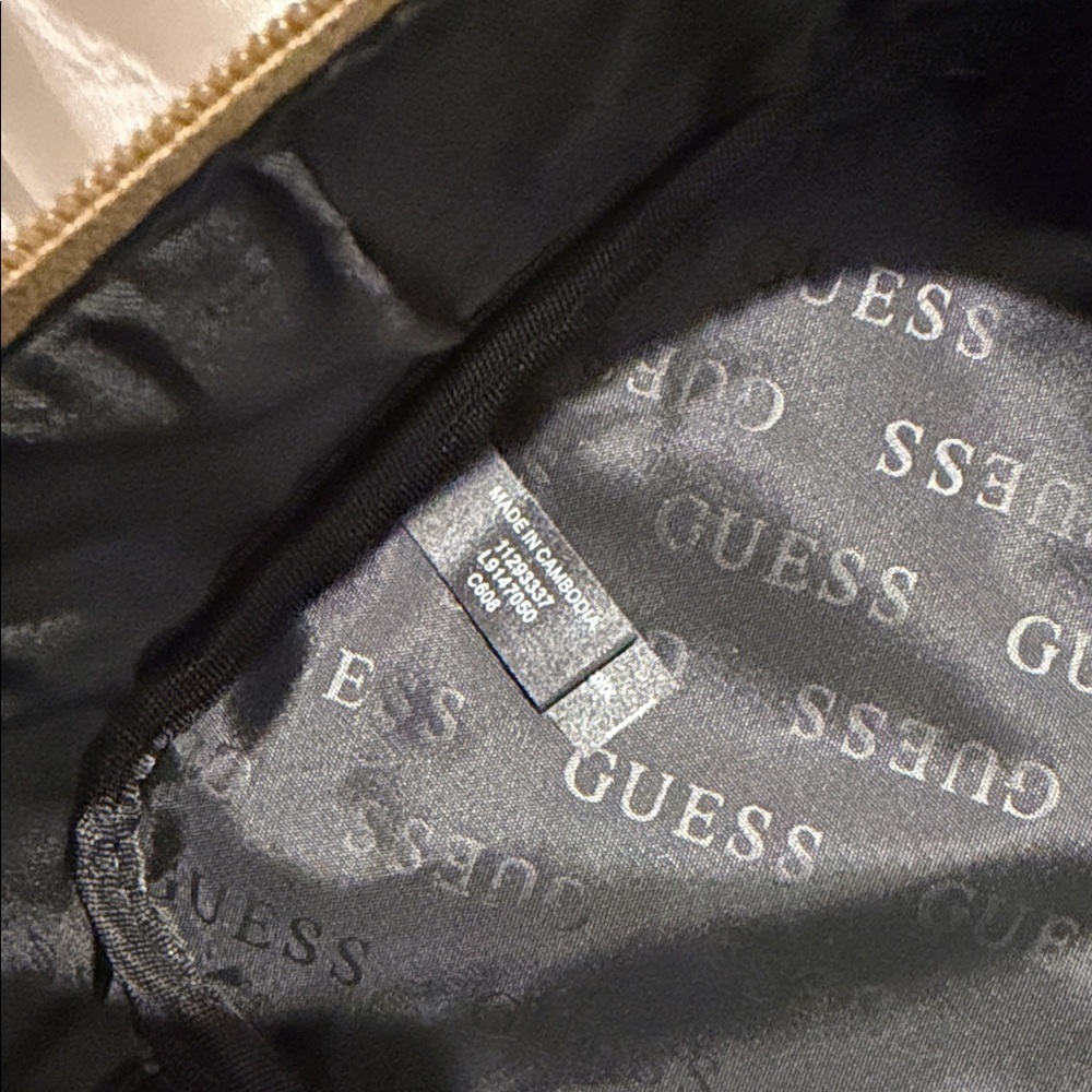 Guess Tan Monogram Travel Bag - Picture 7 of 10